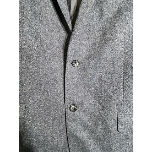 J Lindberg Blazer Size 42 Gray Wool Blend Hopper Soft Tweed Slim Fit Preppy - Picture 3 of 9